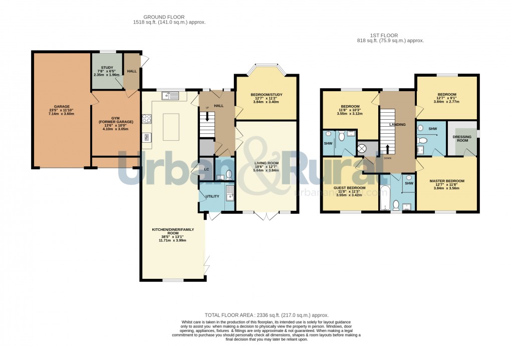 Floorplan for Silsoe, Bedfordshire