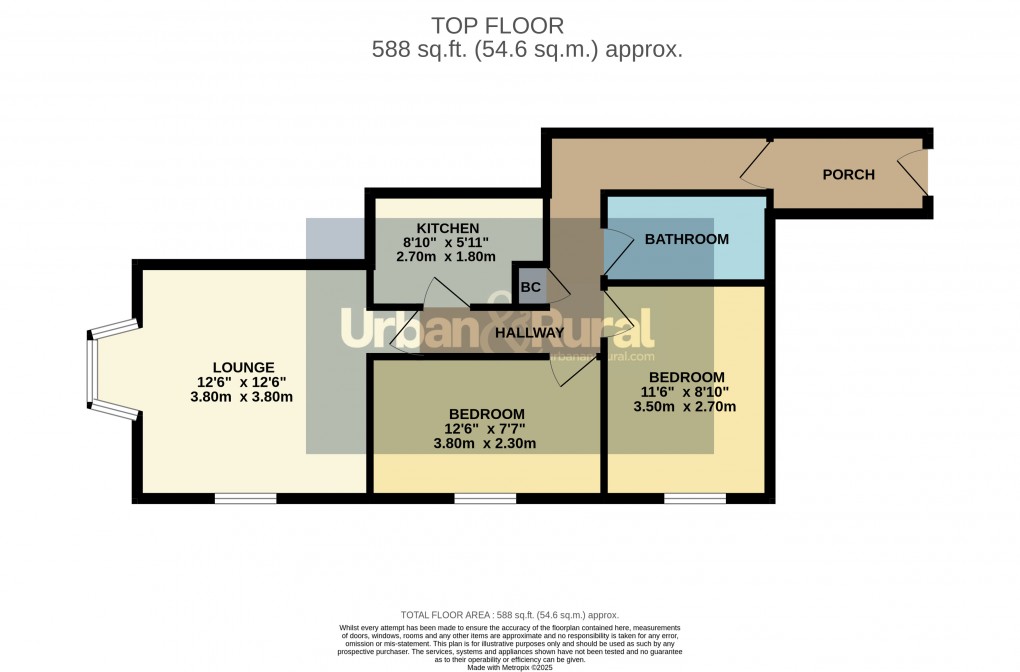Floorplan for Ampthill, Bedfordshire