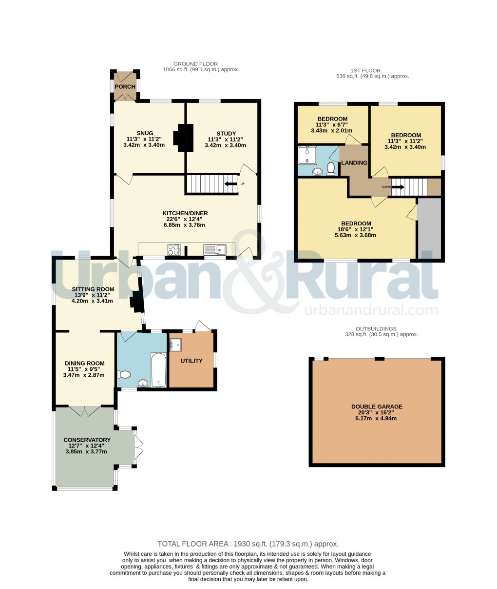 Floorplan for Wilstead, Bedfordshire