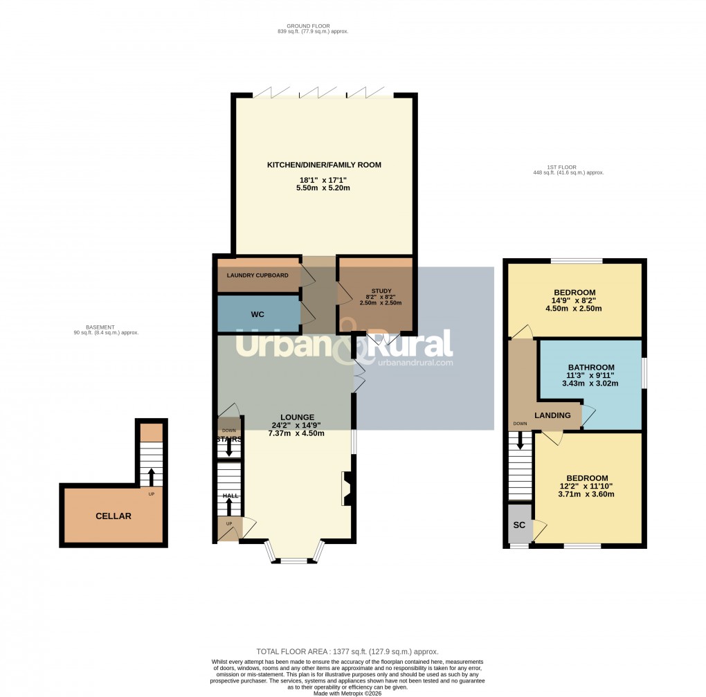 Floorplan for Ampthill, Bedfordshire
