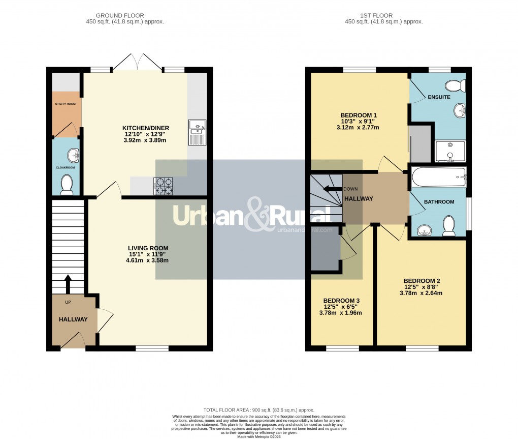Floorplan for Ampthill, Bedfordshire