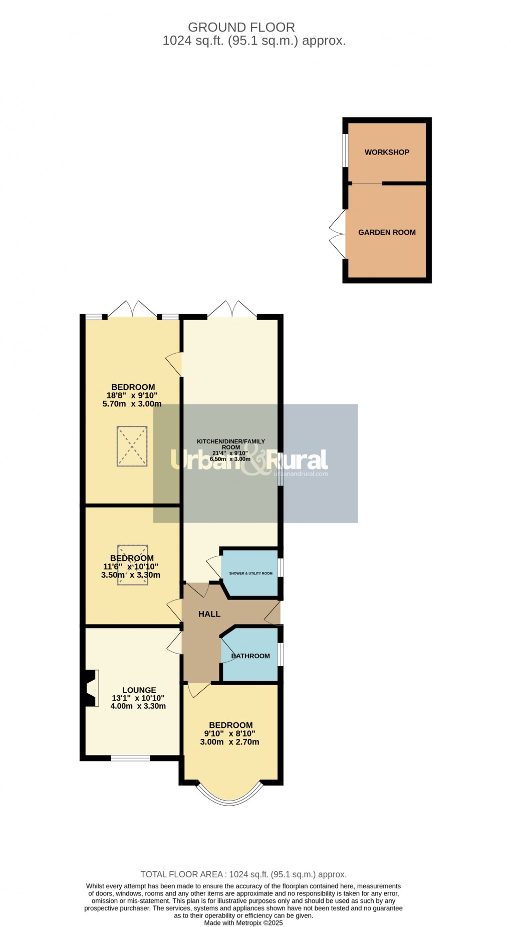 Floorplan for Ampthill, Bedfordshire