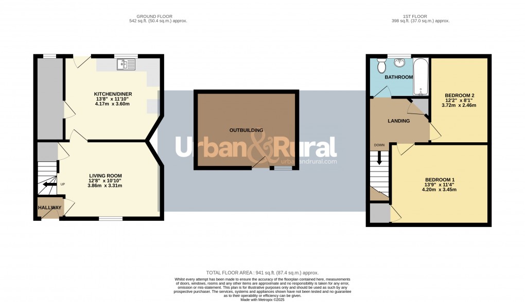 Floorplan for Ampthill, Bedfordshire