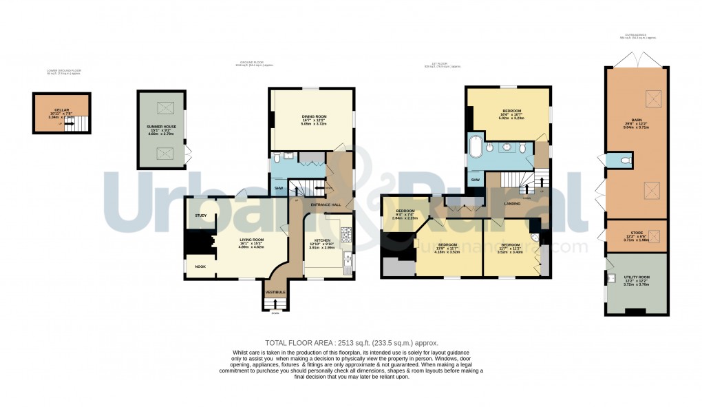Floorplan for Ampthill, Bedfordshire