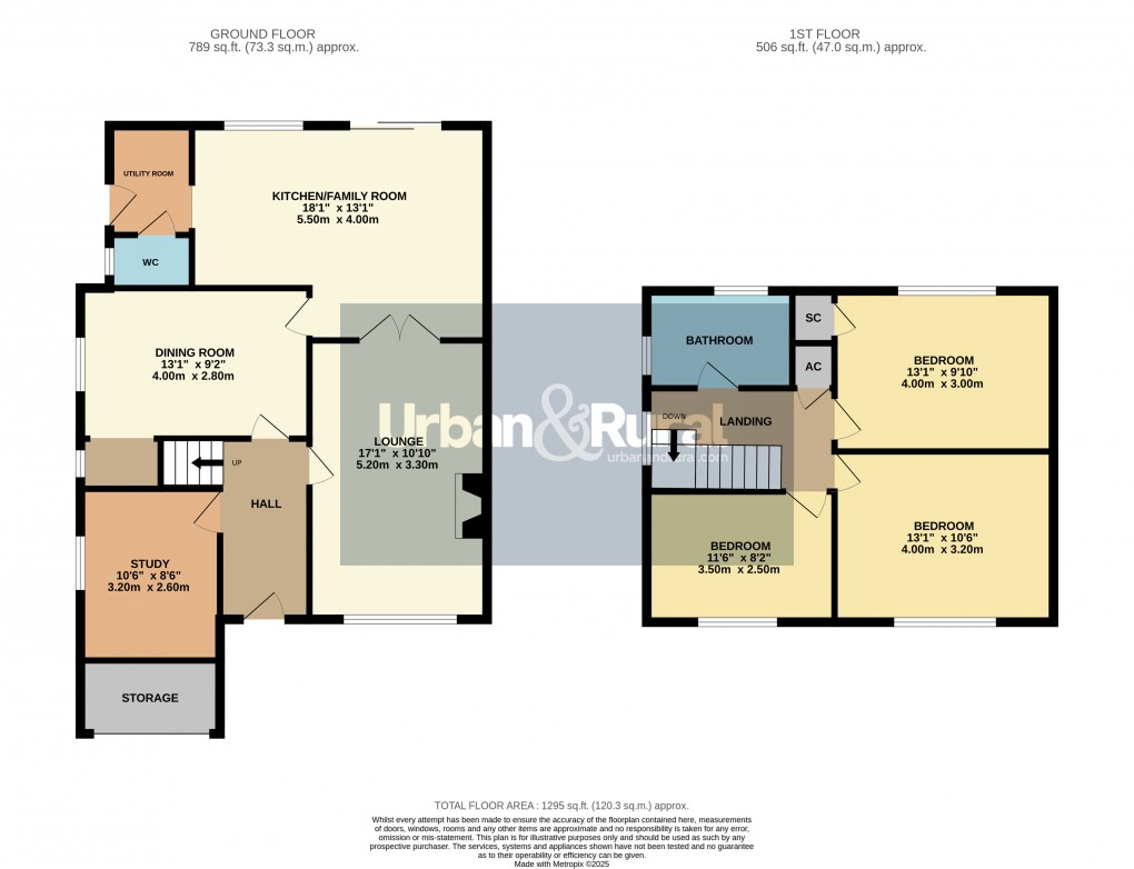 Floorplan for Ampthill, Bedfordshire