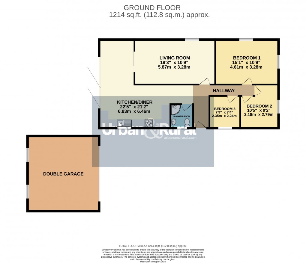 Floorplan for Gravenhurst, Bedfordshire