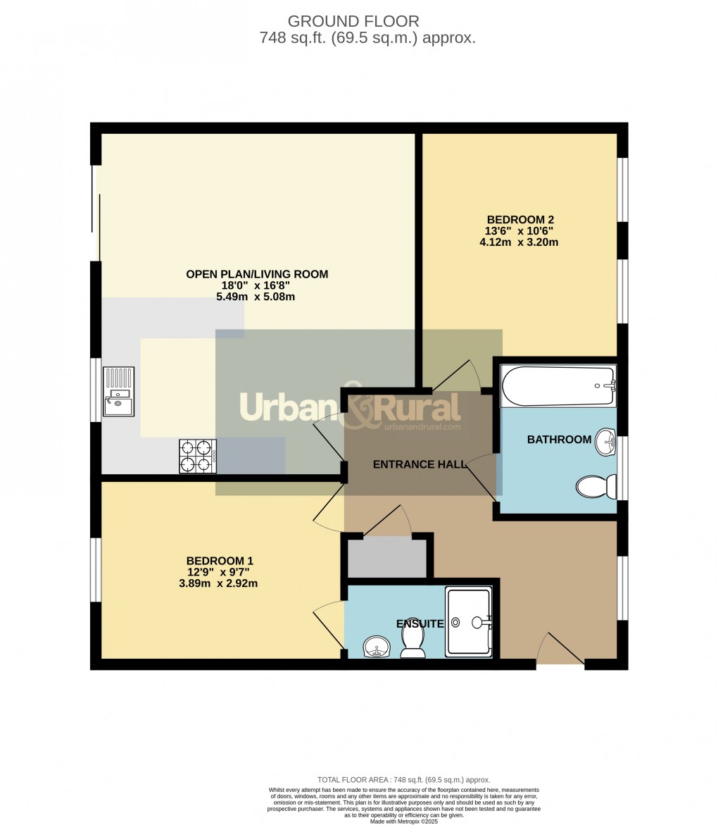 Floorplan for Biggleswade, Bedfordshire