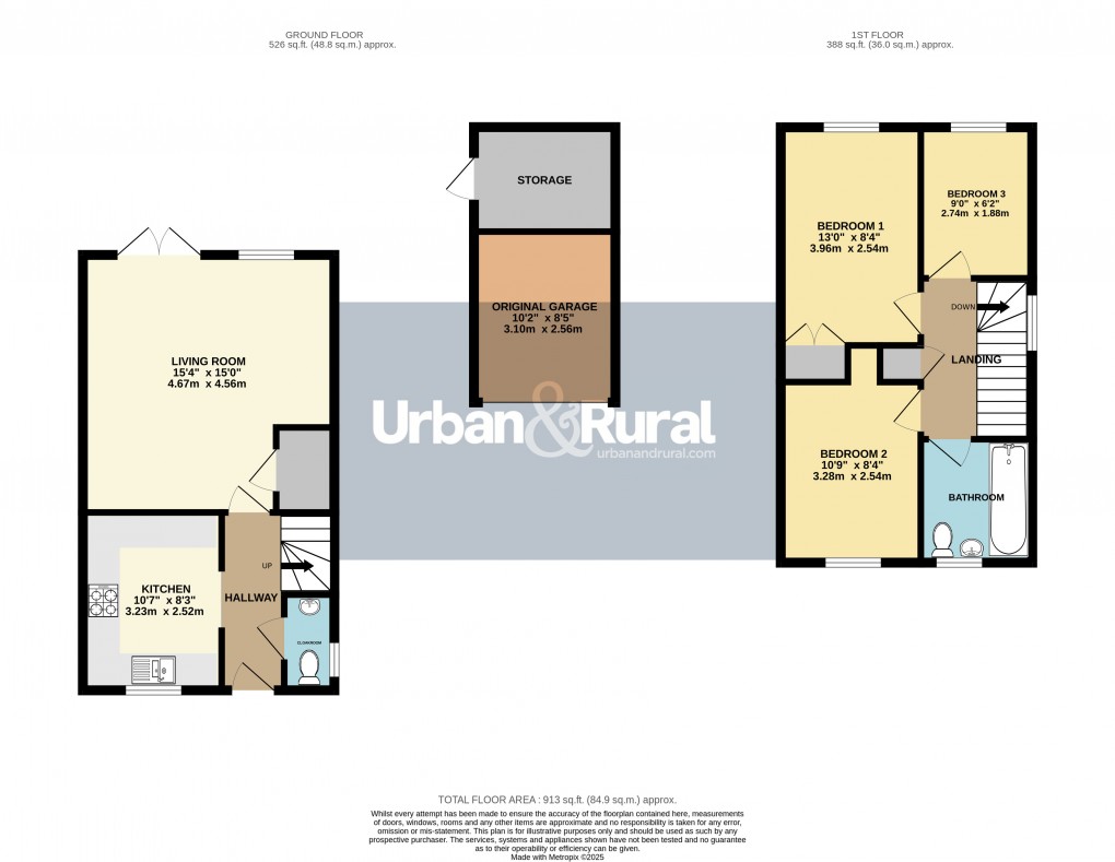 Floorplan for Ampthill, Bedfordshire