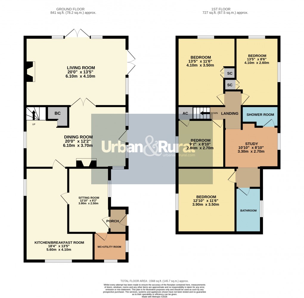 Floorplan for Greenfield, Bedfordshire
