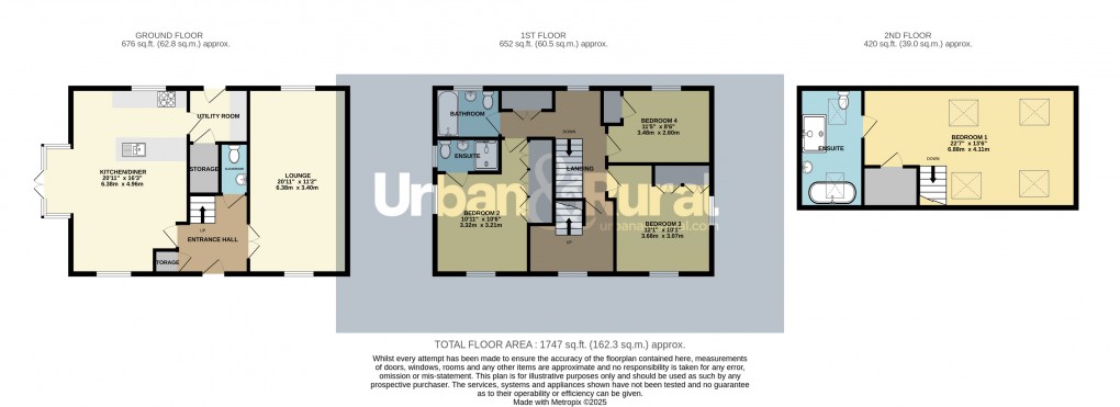 Floorplan for Lidlington, Bedfordshire