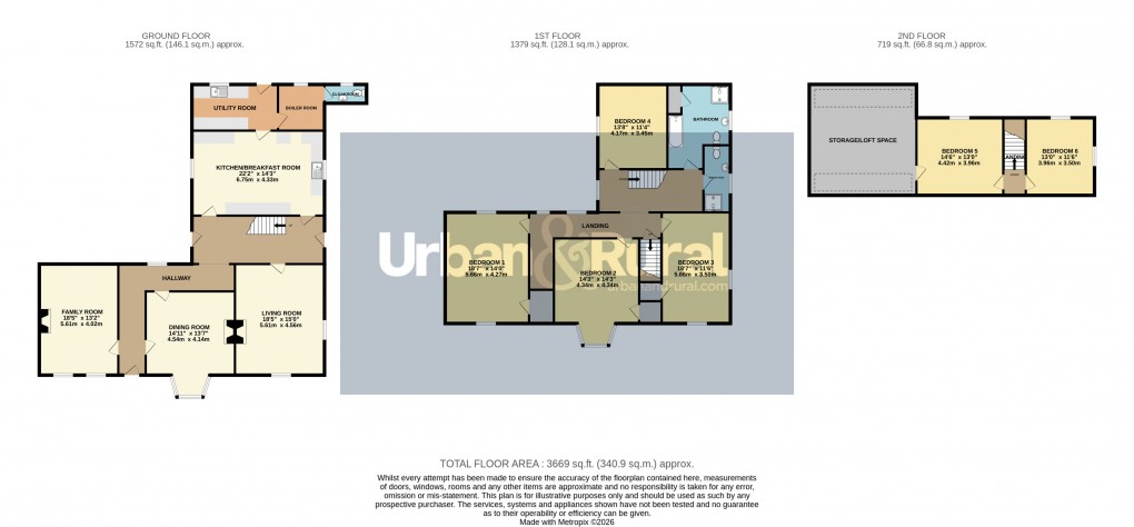 Floorplan for Husborne Crawley, Bedfordshire