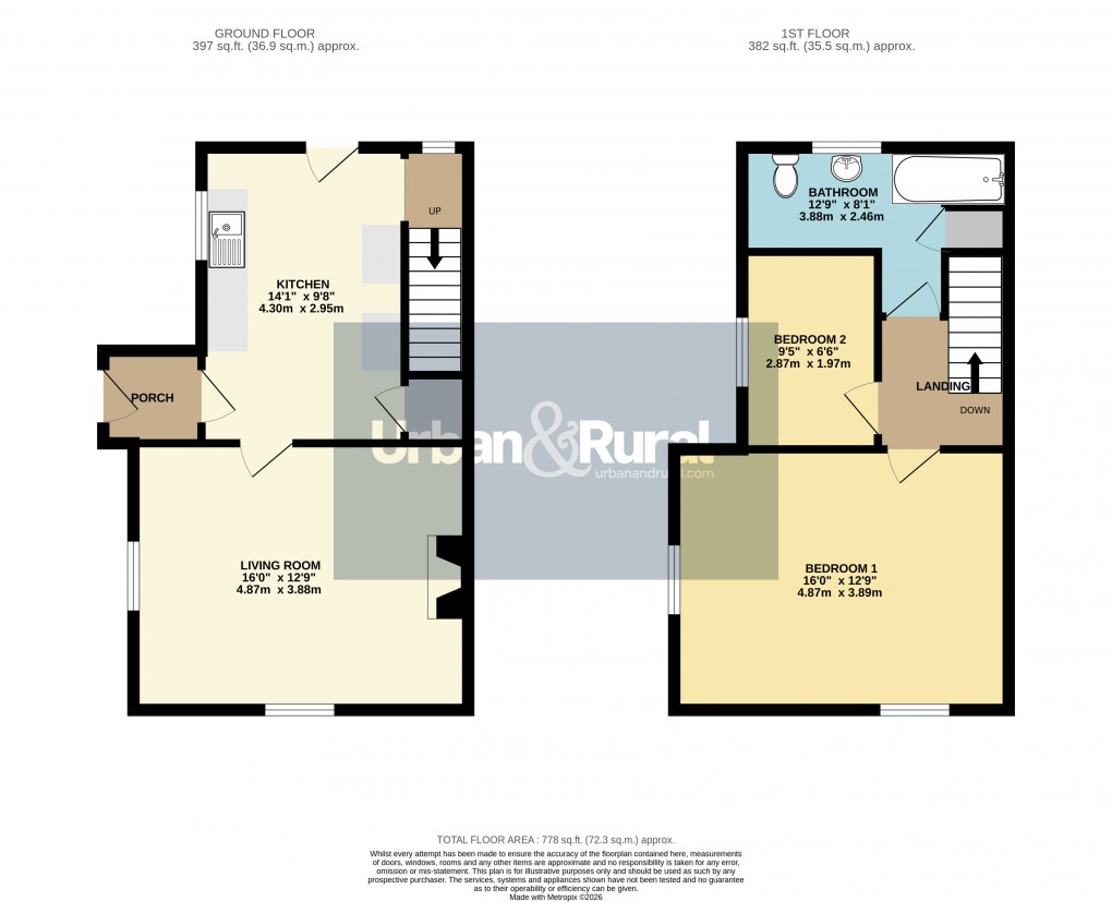 Floorplan for Ridgmont, Bedfordshire