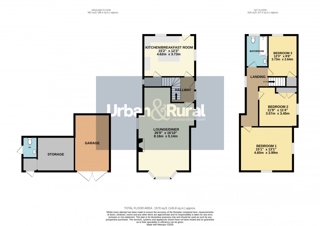 Floorplan for Ridgmont, Bedfordshire
