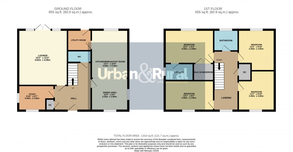 Floorplan for Houghton Conquest, Bedfordshire