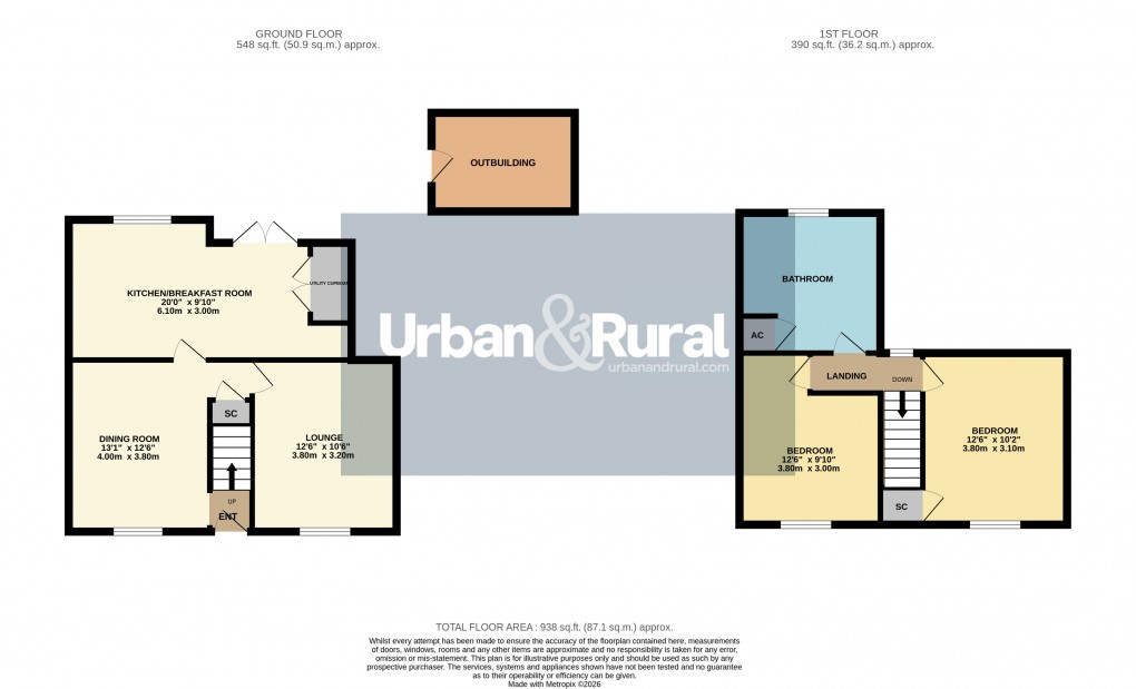 Floorplan for Ampthill, Bedfordshire