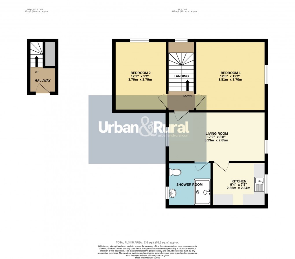 Floorplan for Woburn, Bedfordshire