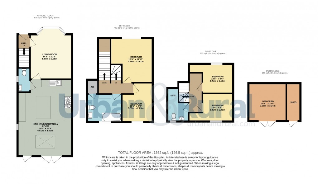 Floorplan for Westoning, Bedfordshire