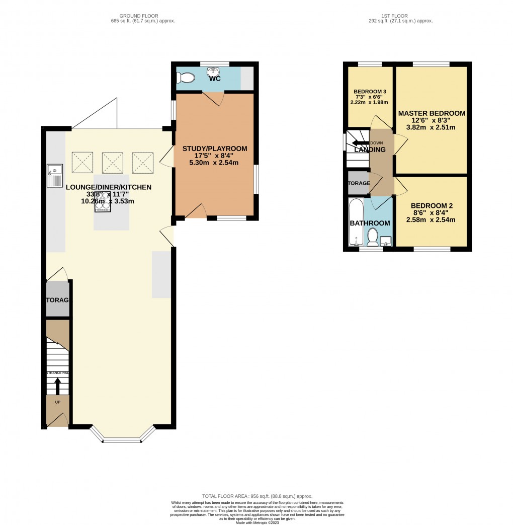 Floorplan for Ampthill, Bedfordshire