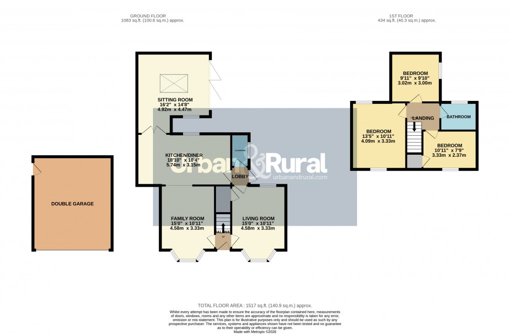 Floorplan for Wilstead, Bedfordshire