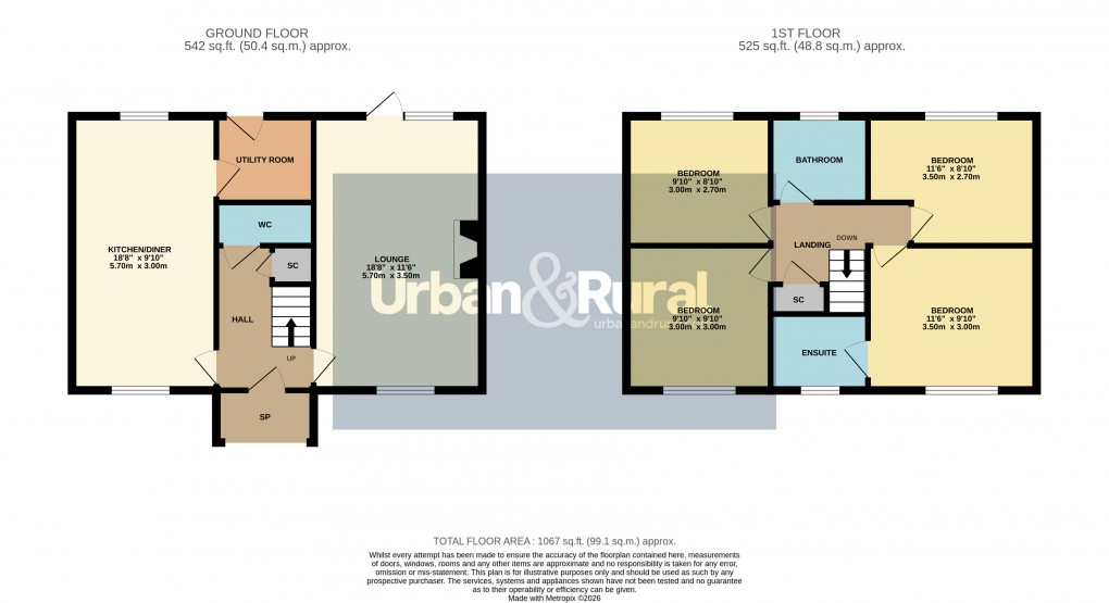 Floorplan for Houghton Conquest, Bedfordshire