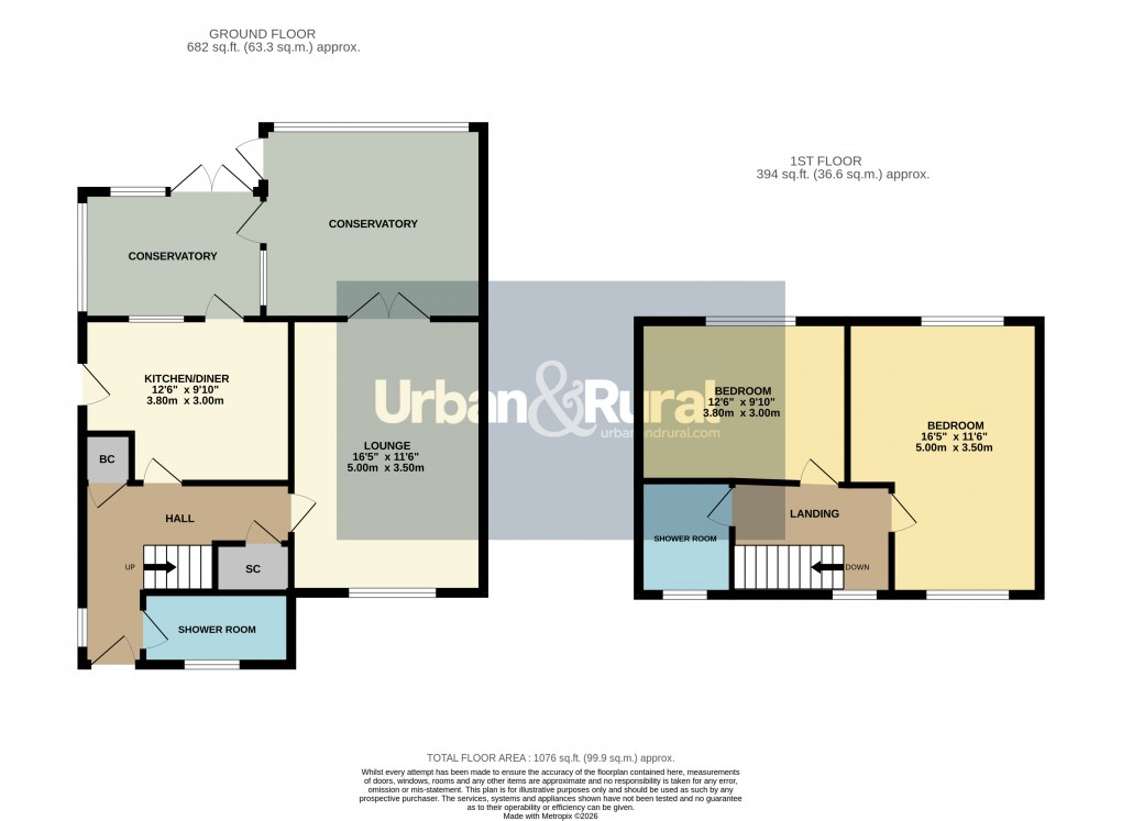 Floorplan for Ampthill, Bedfordshire
