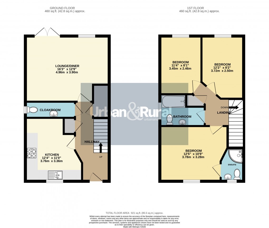Floorplan for Ampthill, Bedfordshire