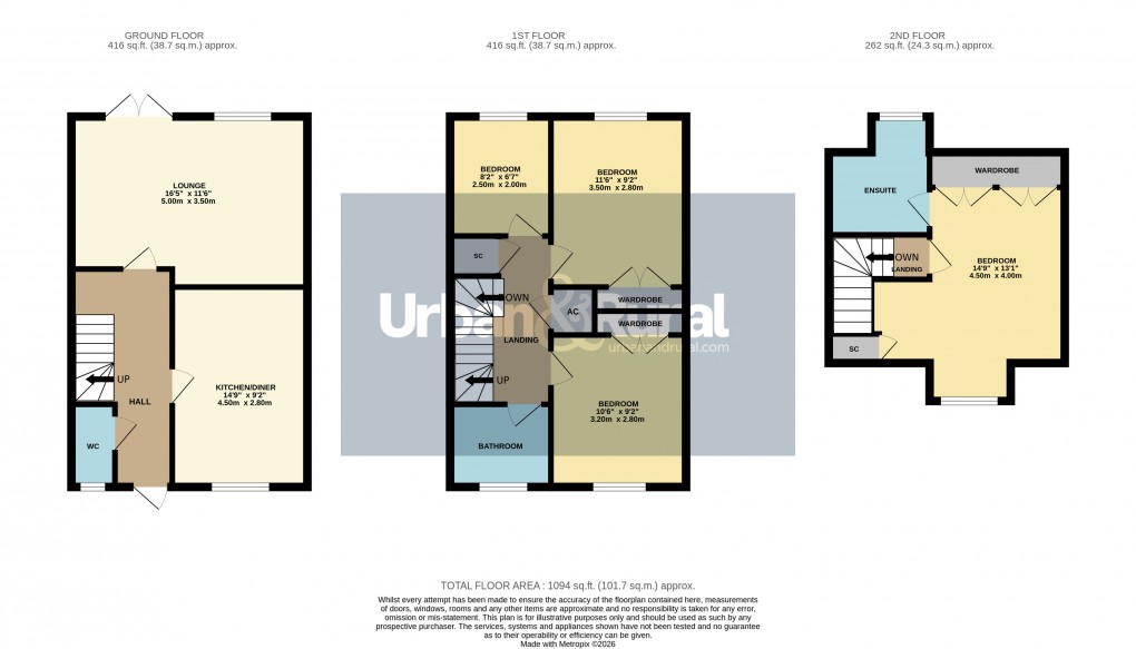 Floorplan for Maulden, Bedfordshire