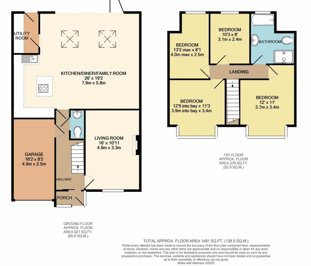 Floorplan for Turvey, Bedfordshire