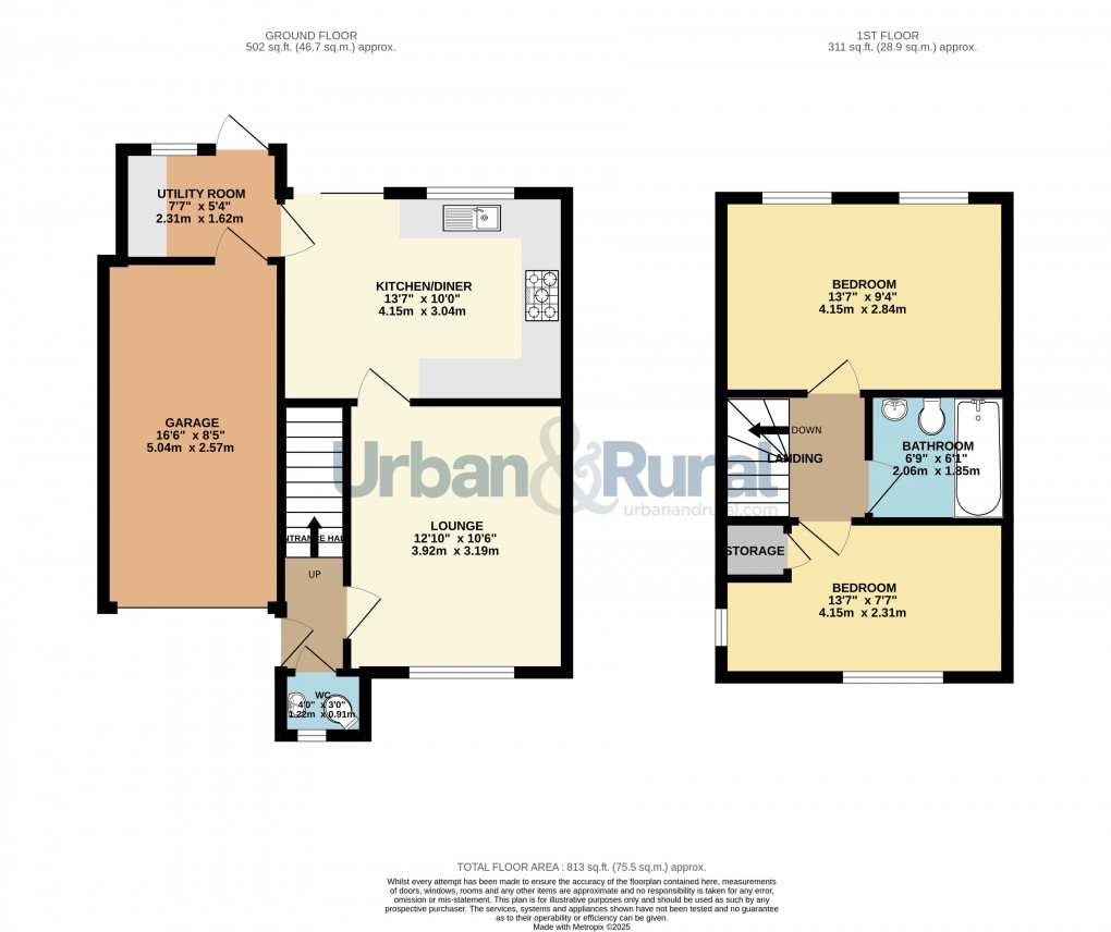 Floorplan for Bromham, Bedford, Bedfordshire