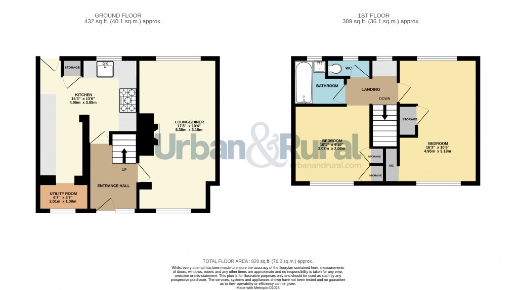Floorplan for Bedford, Bedfordshire