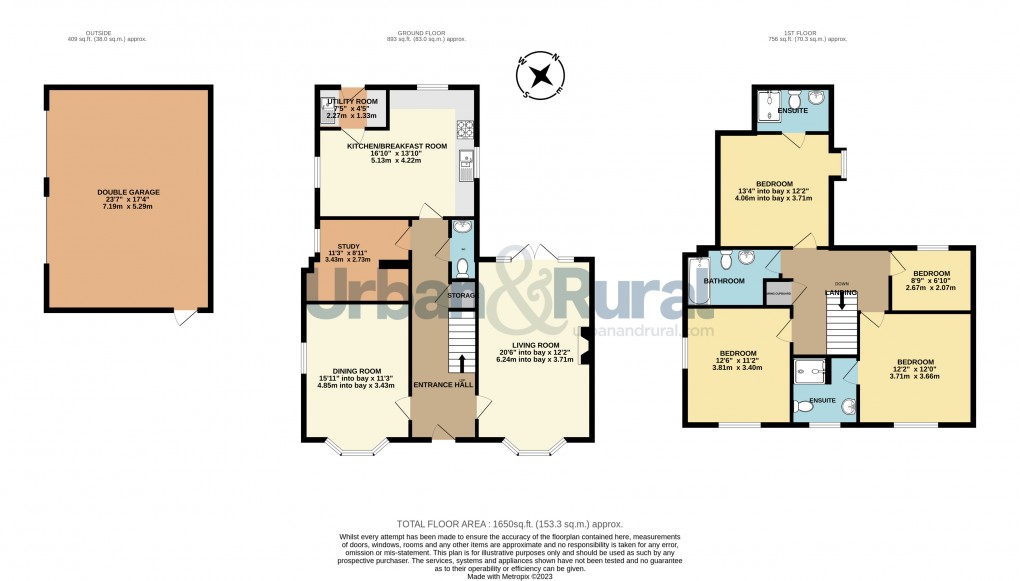 Floorplan for Great Barford, Bedford, Bedfordshire