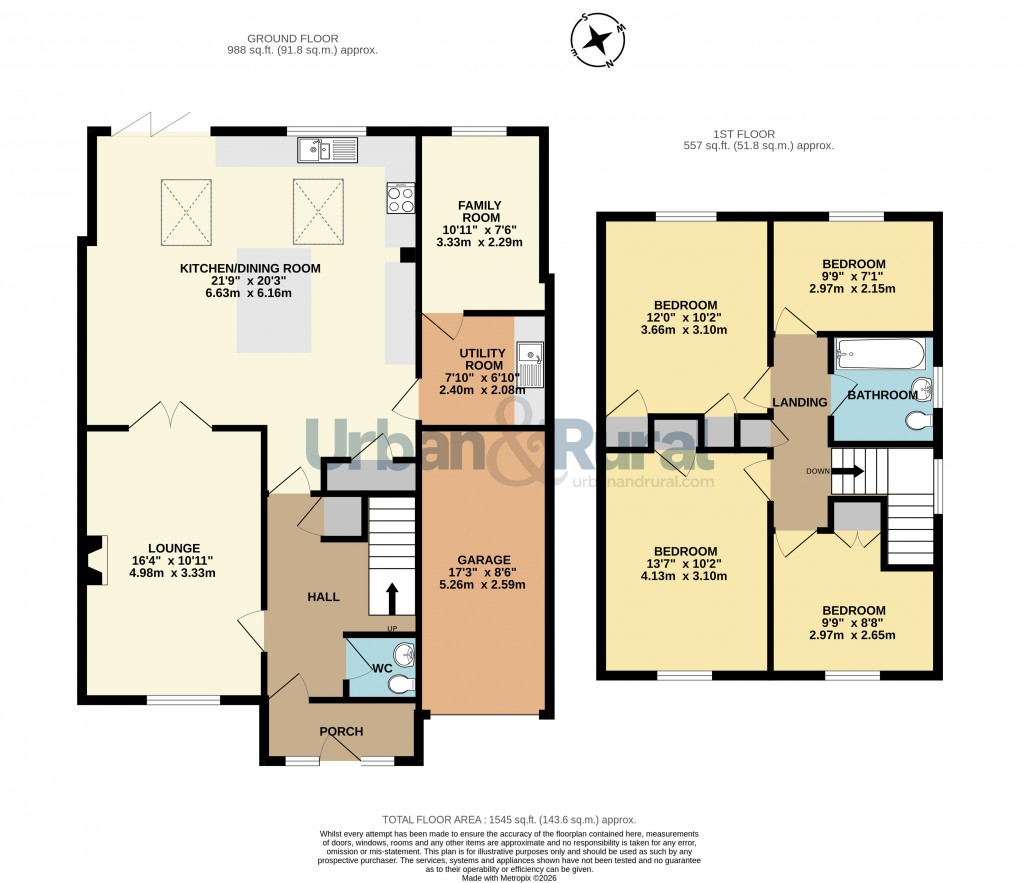 Floorplan for Riseley, Bedford, Bedfordshire