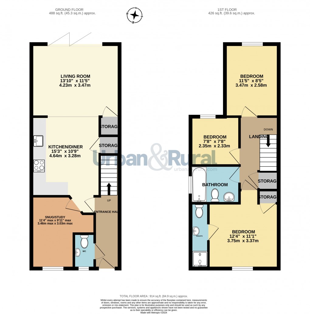 Floorplan for Carlton, Bedford, Bedfordshire