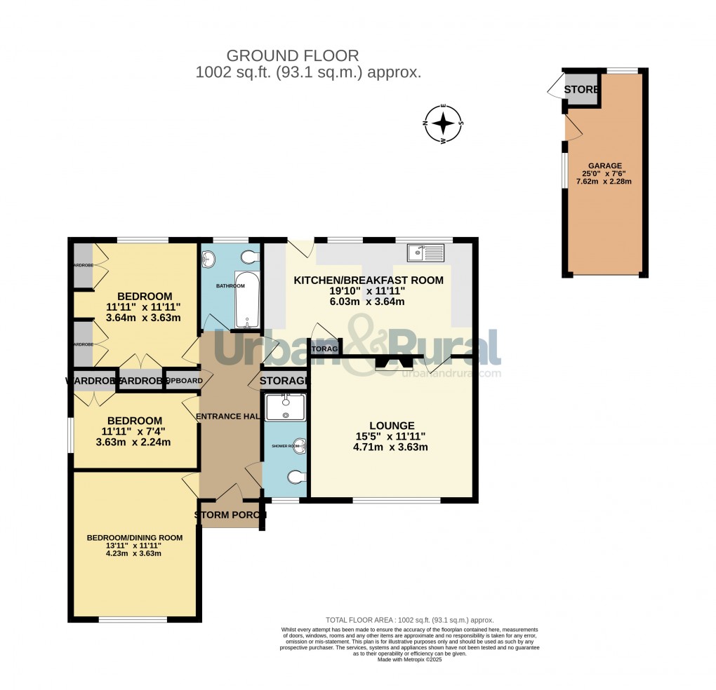 Floorplan for Radwell, Bedford, Bedfordshire