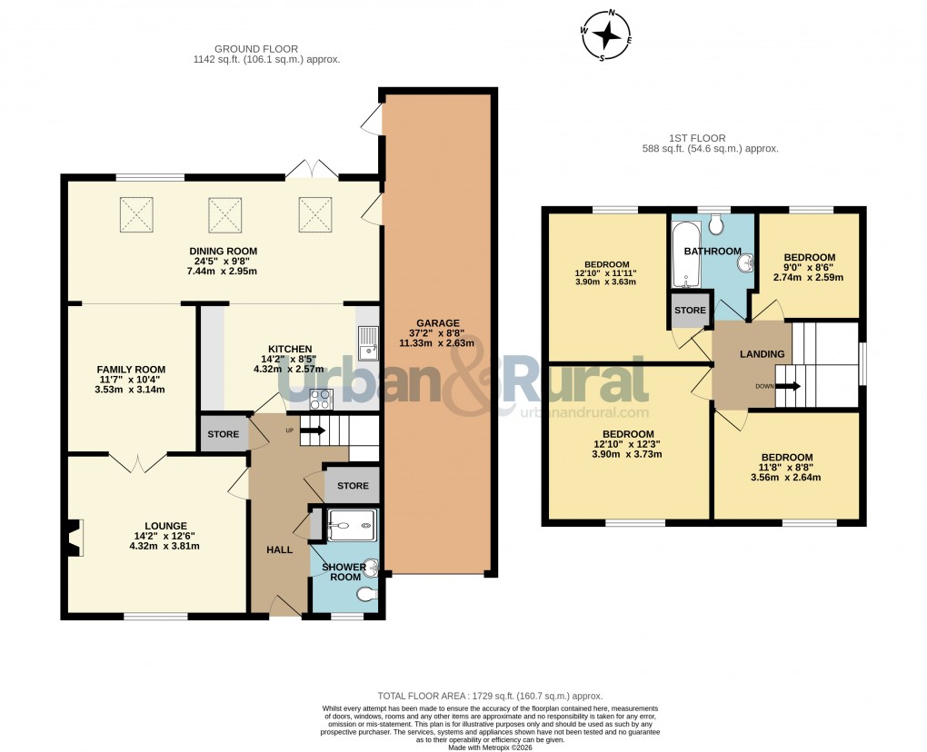 Floorplan for Bedford, Bedfordshire