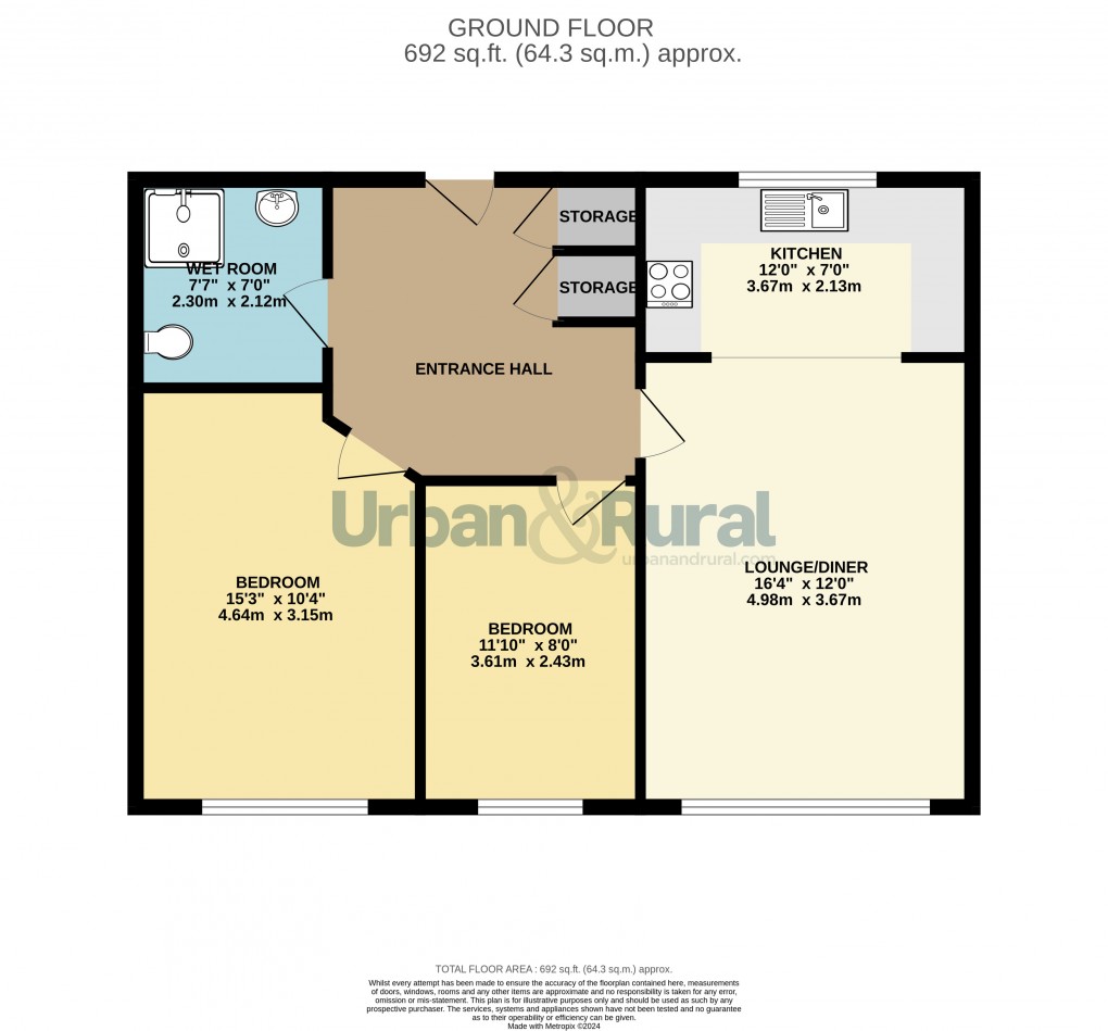 Floorplan for Bedford, Bedfordshire