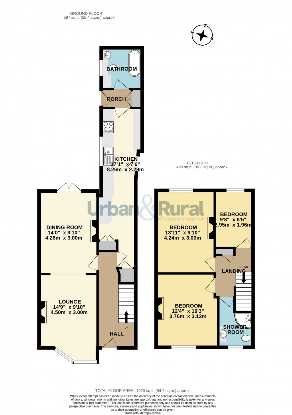Floorplan for Bedford, Bedfordshire