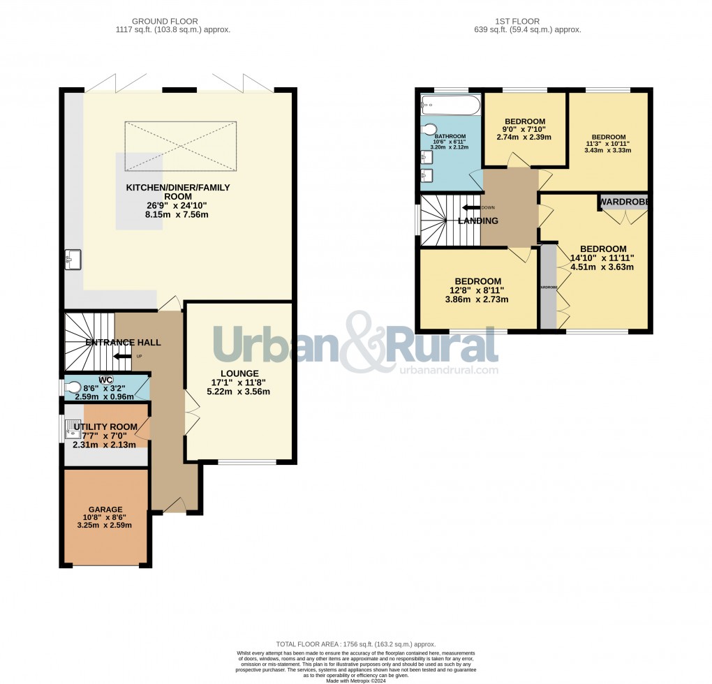 Floorplan for Bedford, Bedfordshire