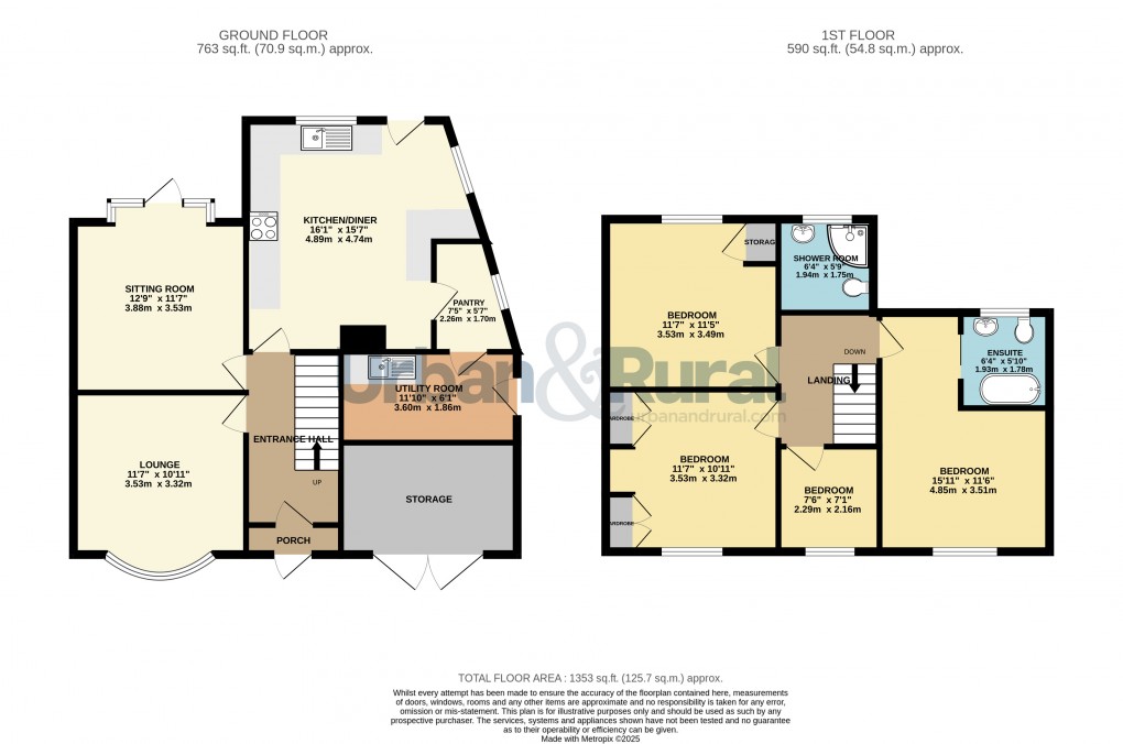 Floorplan for Bedford, Bedfordshire