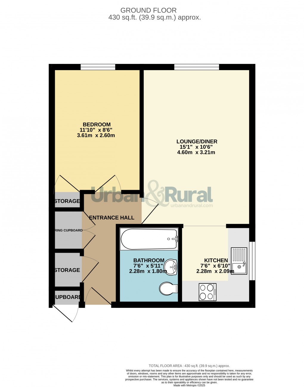 Floorplan for Bedford, Bedfordshire