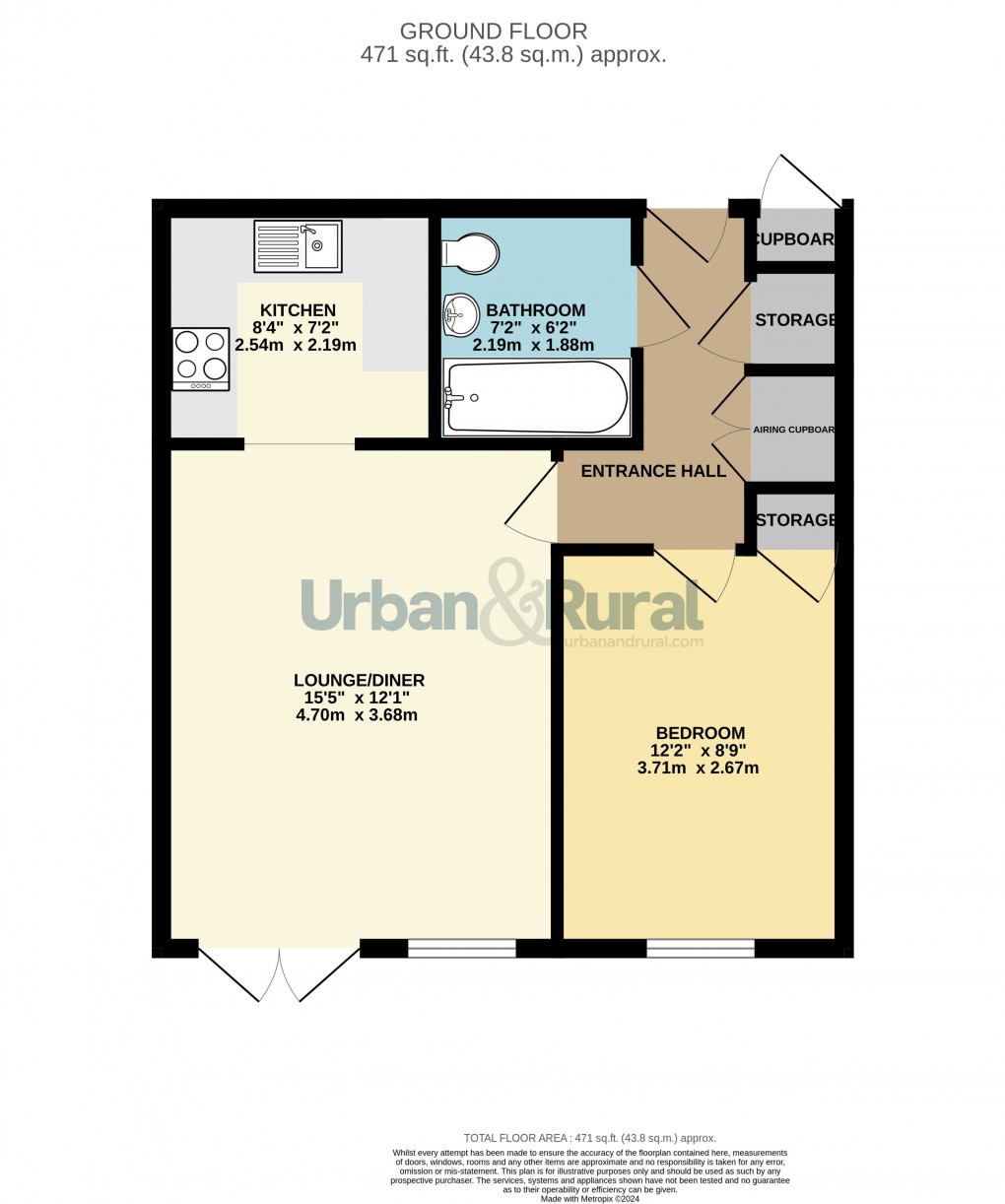 Floorplan for Bedford, Bedfordshire