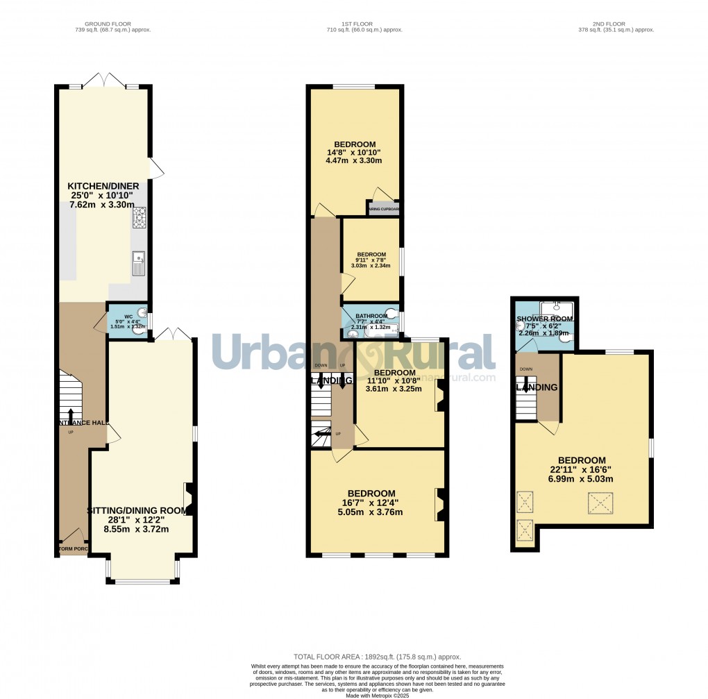Floorplan for Bedford, Bedfordshire