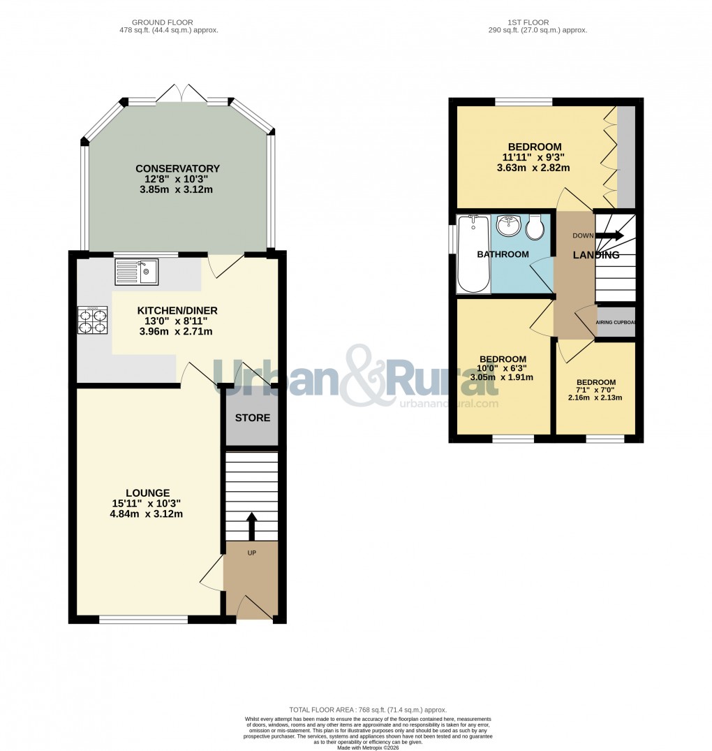 Floorplan for Elstow, Bedford, Bedfordshire