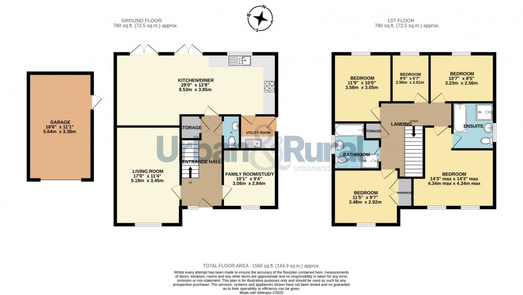 Floorplan for Wootton, Bedford, Bedfordshire