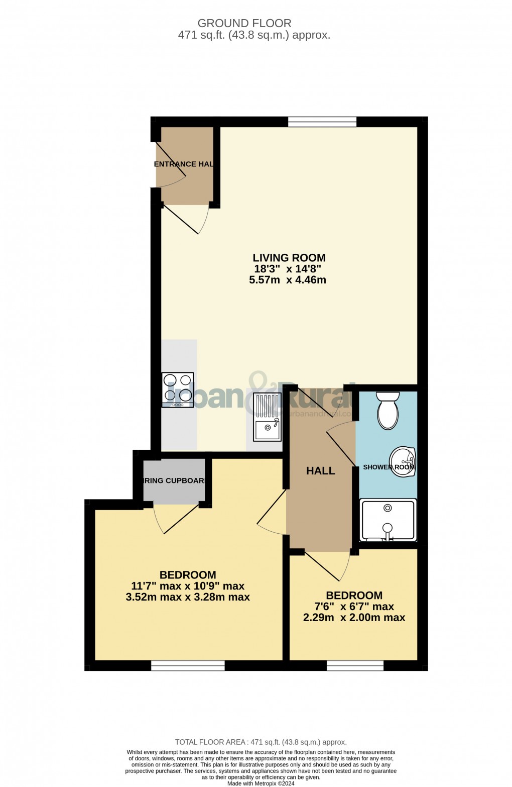 Floorplan for Bedford, Bedfordshire
