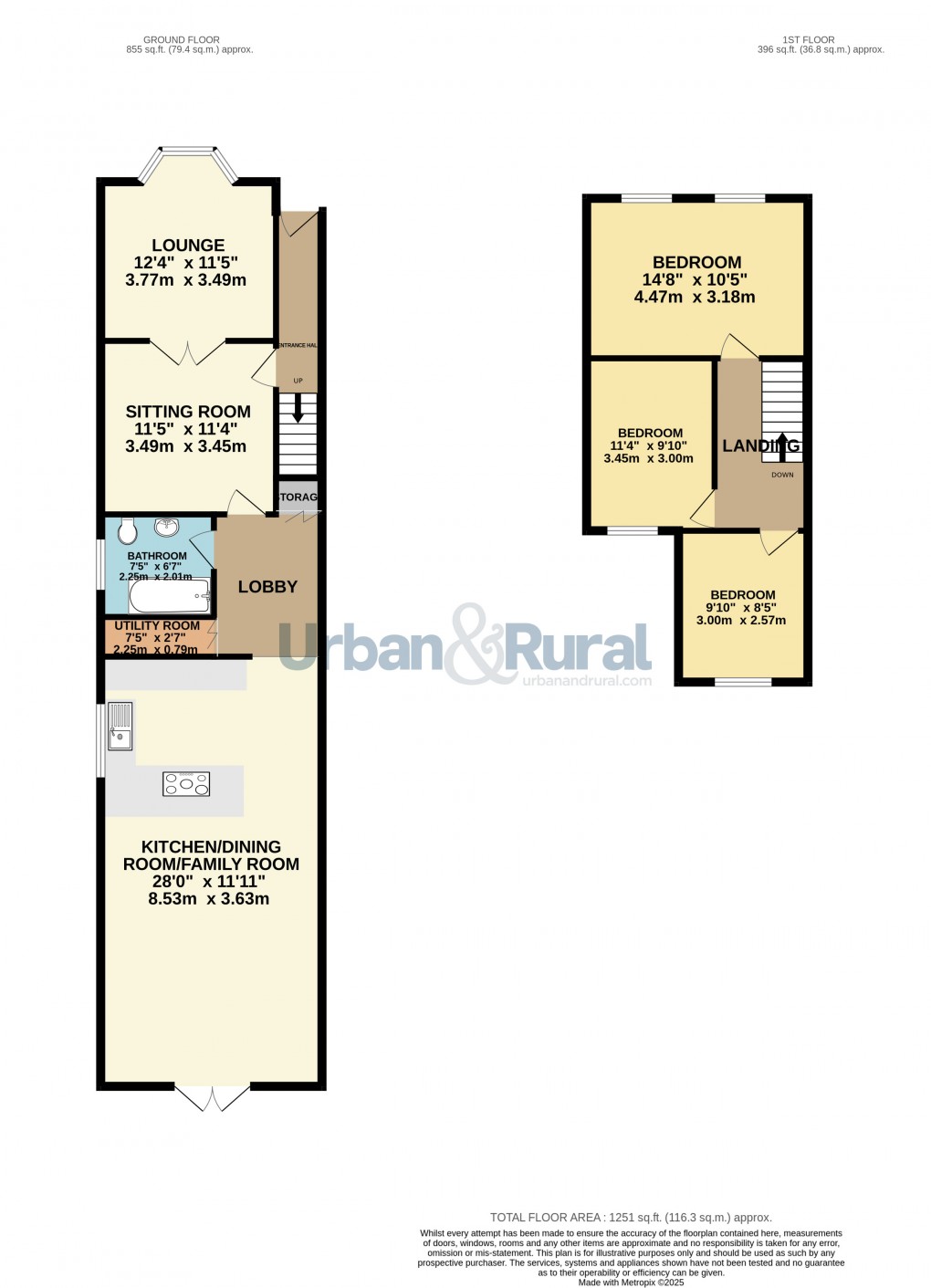 Floorplan for Bedford, Bedfordshire
