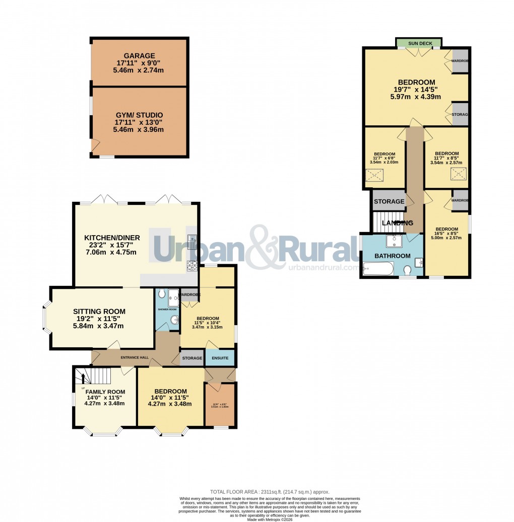 Floorplan for Oakley, Bedford, Bedfordshire