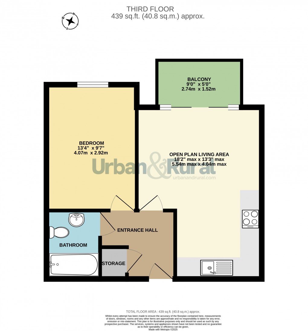 Floorplan for Bedford, Bedfordshire