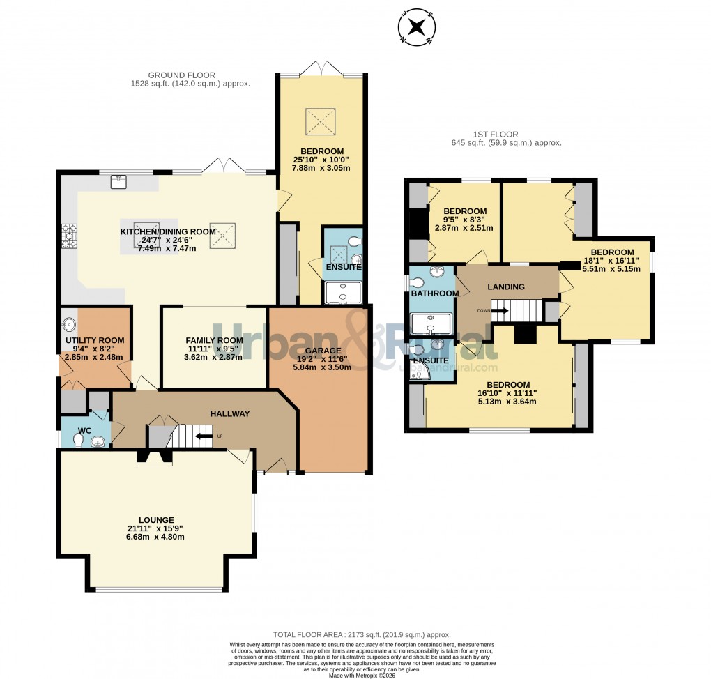 Floorplan for Carlton, Bedford, Bedfordshire