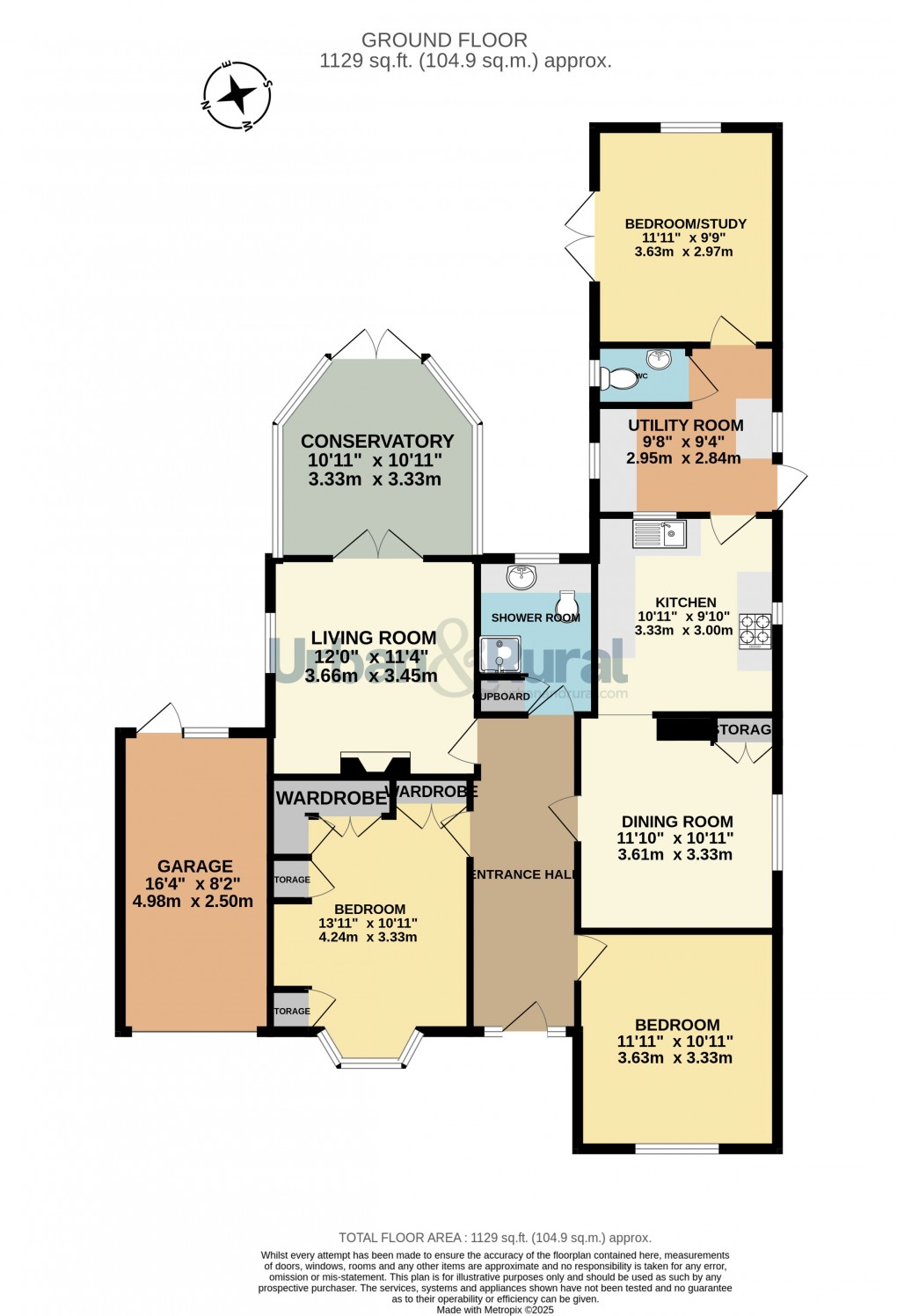 Floorplan for Renhold, Bedford, Bedfordshire